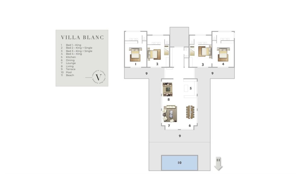 Villa Blanc floor plan